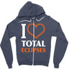 I Heart Total Eclipses Zipper Hoodie