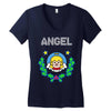 angel christmas Women's V-Neck T-Shirt