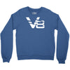 v8 motor sport sound drag race tuning hotrod route 66 turbo big Crewneck Sweatshirt