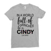in a world full of grinches be a cindy lou who Ladies Fitted T-Shirt