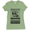 Never Underestimate A Grandpa With An Engineering Degree Ladies Fitted T-Shirt