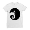 nightmare before christmas black logo Ladies Fitted T-Shirt