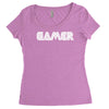 gamert   funny comic console gamers Women's Triblend Scoop T-shirt