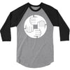 dj remix funny mens 3/4 Sleeve Shirt