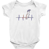 my heart beats for parrots Baby Onesie
