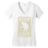 keep left shark Women's V-Neck T-Shirt