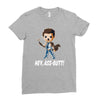 hey, ass butt! Ladies Fitted T-Shirt