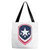 land of the free shield Tote Bags