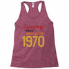 awesome since november 1970 Racerback Tank