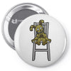 plush bunny Pin-back button