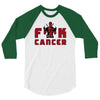 deadpool fuck cancer 3/4 Sleeve Shirt