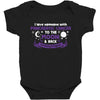 I Love Someone with Pancreatic Cancer to The Moon and Back to Infinity Baby Bodysuit