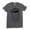 garbage ghost Ladies Fitted T-Shirt