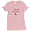 Grandpa Powered by coffee Ladies Fitted T-Shirt