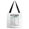 October Girl Facts Libra Tote Bags