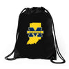 indiana for michigan Drawstring Bags