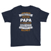 Super Cool Papa Of A Freaking Awesome Grandson Youth Tee