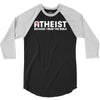 atheist bible lies god sinner agnostic humanist athiest 3/4 Sleeve Shirt