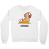 yoga pug exhale Crewneck Sweatshirt