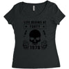 Life Begins at Forty 1978 the Birth of Legends Women's Triblend Scoop T-shirt