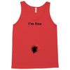 i'm fine gunshot Tank Top