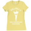 hog wrestling Ladies Fitted T-Shirt