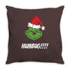 humbug grinch christmas Throw Pillow