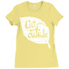 go outside Ladies Fitted T-Shirt