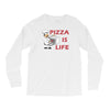 pizza is love pizza is life Long Sleeve Shirts