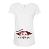 August Peeking Out Baby Girl Maternity Scoop Neck T-shirt