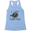 love tube mice Racerback Tank