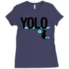 yolo cat Ladies Fitted T-Shirt