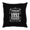 vintage made in 1992 perfectly aged a living legend Throw Pillow