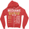 Mechanic Hourly Rate Zipper Hoodie