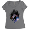 Mononoke Hime Women's Triblend Scoop T-shirt