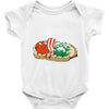 blt together forever Baby Onesie
