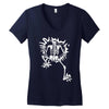 a skeleton crawling Women's V-Neck T-Shirt