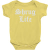 shrug life Baby Onesie