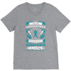Never Underestimate the Strength of a Ovarian Cancer Warrior V-Neck Tee