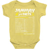 January Girl Facts Capricorn Baby Onesie