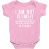 i'm not clumsy it's just the floor Baby Bodysuit