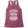 Super Cool Pawpaw Of A Freaking Awesome Grandson Racerback Tank