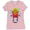saiyan fries Ladies Fitted T-Shirt