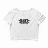 baby not midget do not toss Crop Top