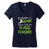 my broom broke Women's V-Neck T-Shirt