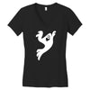 fun ghost Women's V-Neck T-Shirt