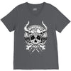 skull viking V-Neck Tee