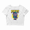 angry bull Crop Top