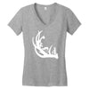 deer antler with buck forest Women's V-Neck T-Shirt