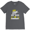 Kings Are Born In February V-Neck Tee